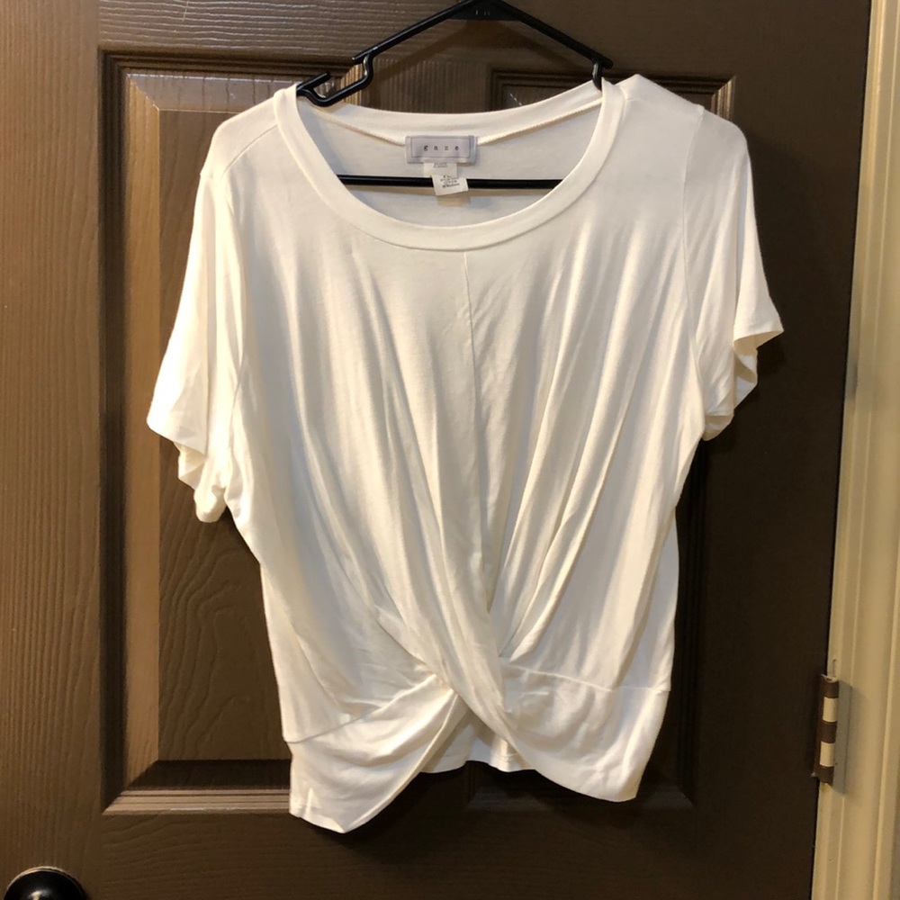 White Cropped Shirt